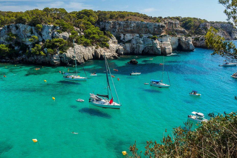 Balearen. Cala Macarella auf Menorca