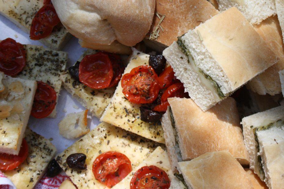 Italien Essen und Trinken: Focaccia