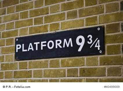 Bahnsteig 9 3/4 aus Harry Potter