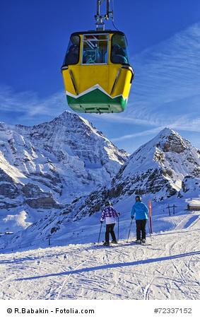 Skifahren in der Schweiz