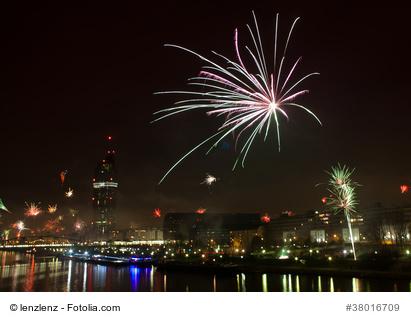 Feuerwerk über Wien