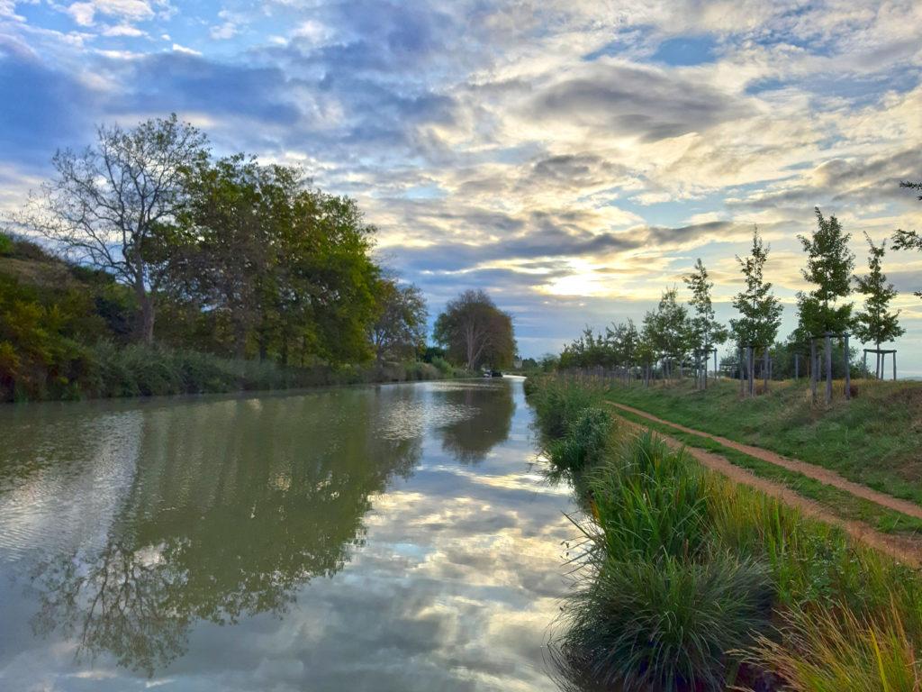 Canal du Midi: der Tag neigt sich dem Ende