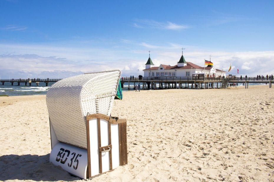 Seedbad Ahlbeck auf der Ostsee-Insel Usedom
