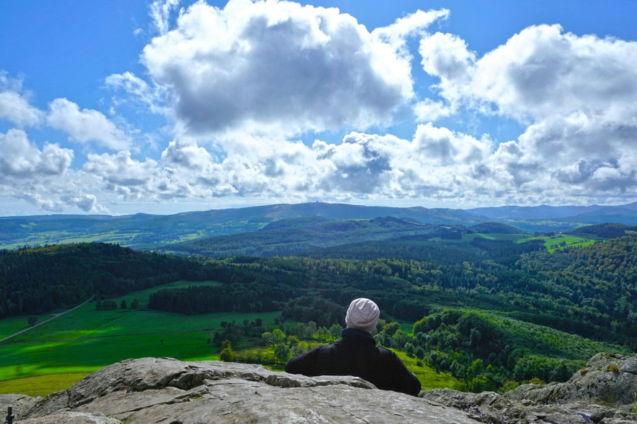 Die Rhön: Blick vom Berg Milseburg bei Fulda