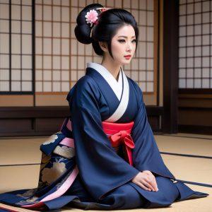 Japan - Dame in traditioneller Kleidung