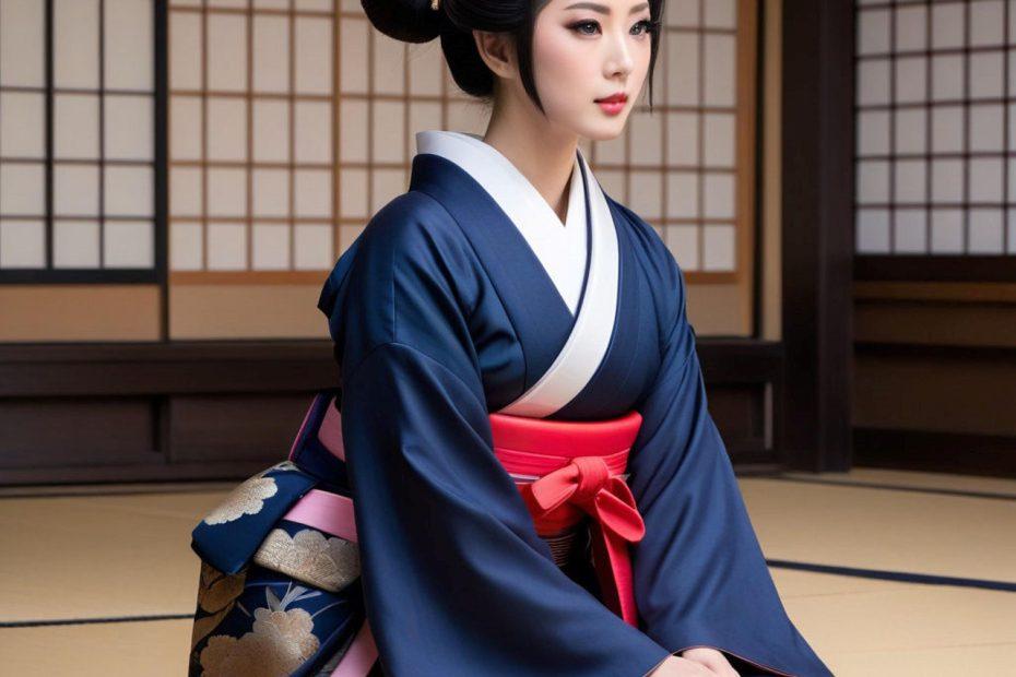 Japan - Dame in traditioneller Kleidung